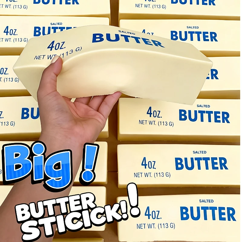 Big Size 24CM Butter Stick Slow Rising Squishy Moist Soft Texture Stress Relief Squeeze Butter Bar ASMR Sensory For Adults Xmas