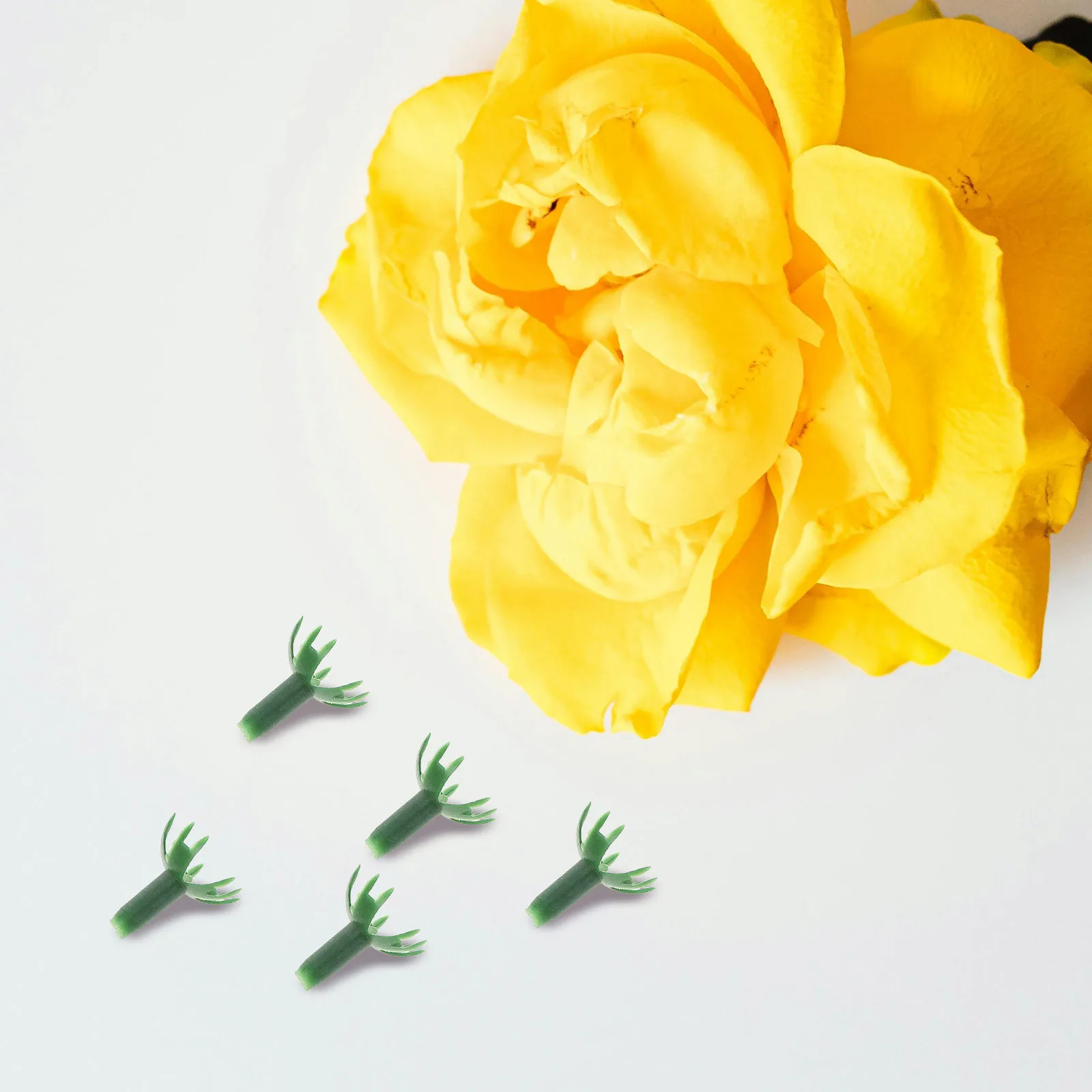 

40pcs Artificial Calyxes Plastic Floral Sepals For Diy Wedding Arrangements Craft Decor Fake Flower Receptacle For Diy Supplies