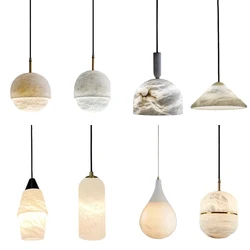 Top Quality Marble Collection LED Hanging Lamps Chandelier Lighting Lustre Suspension Luminaire Lampen For Dinning Room