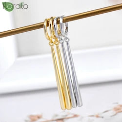 Creative Metal Water Drops Earrings for Women Vintage Gold Color Geometric Long Earrings 2024 New Fashion Jewelry Wholesale