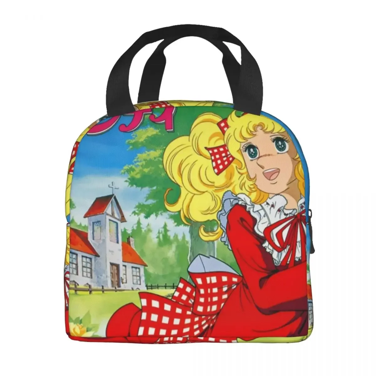 Candy Candy Thermal Insulated Lunch Bags Women Animated Anime Movies Portable Lunch Container School Travel Storage Food Box