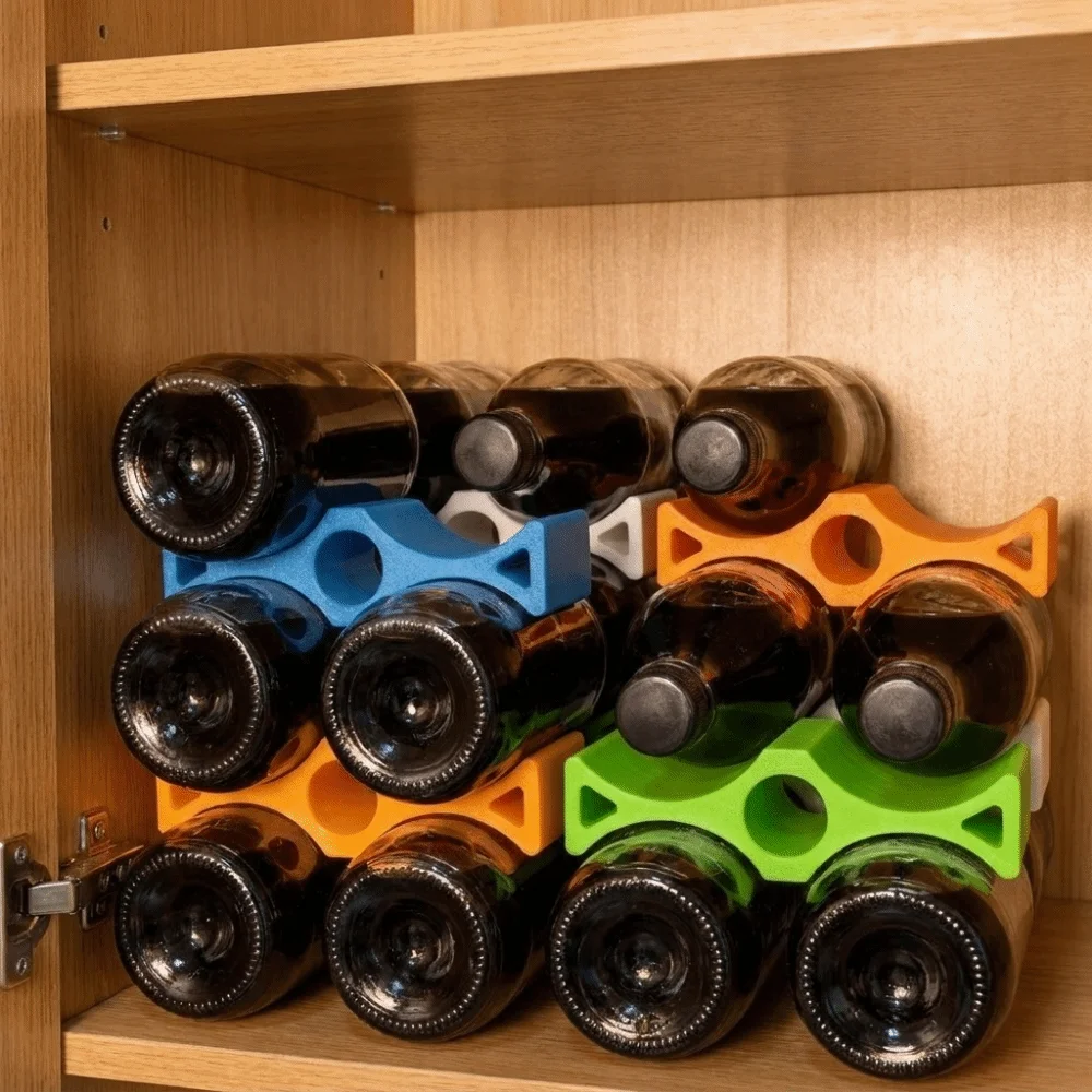 Durable 3D Printed Can Stacker Organizer Stable Plastic Beverage Can Holder Space Saving Soda Can Organizer Cabinet