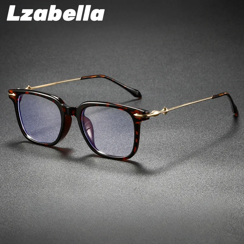 

Lzabella 2025 New Square Glasses TR Ultra Light Comfortable Frame Casual Men And Women Optical Prescription Glasses WM86055