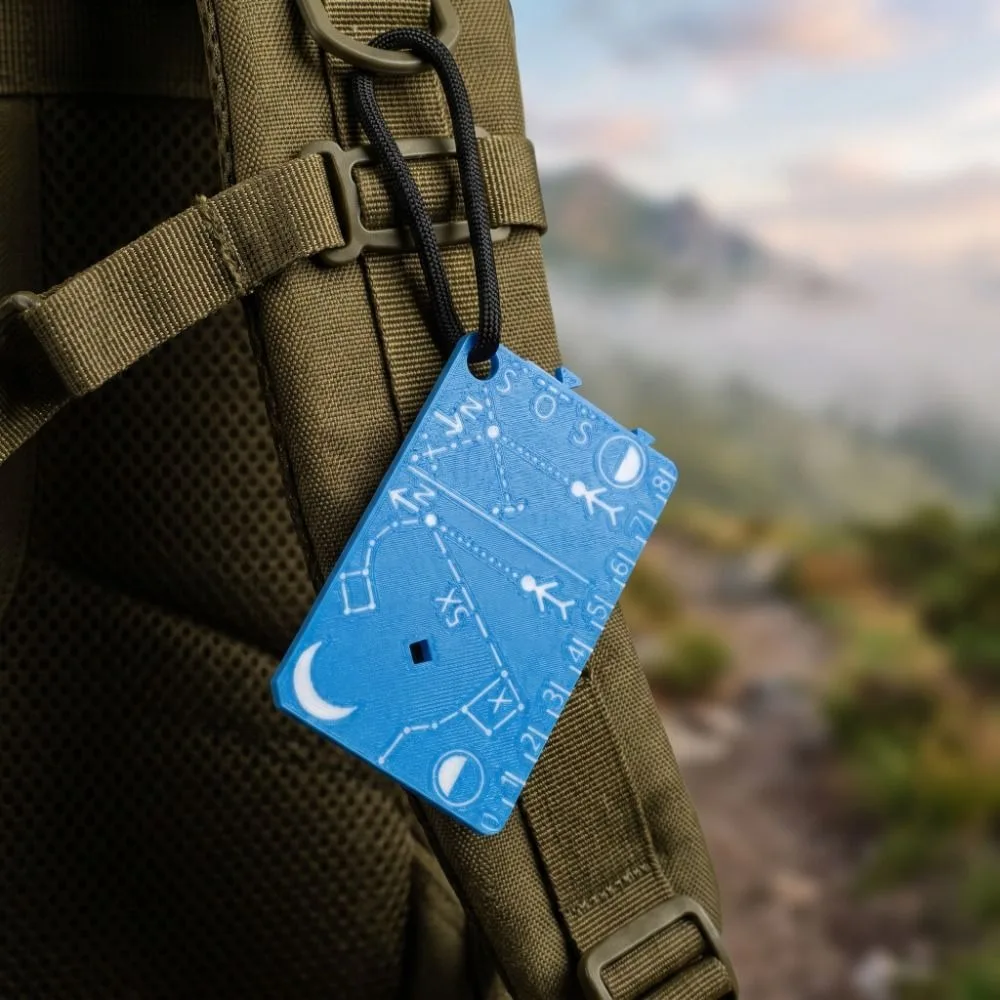 Portable Pocket Survival Guide Card Compact Size Mini Survival Navigation Card Wallet Size Waterproof Wilderness Navigation Card