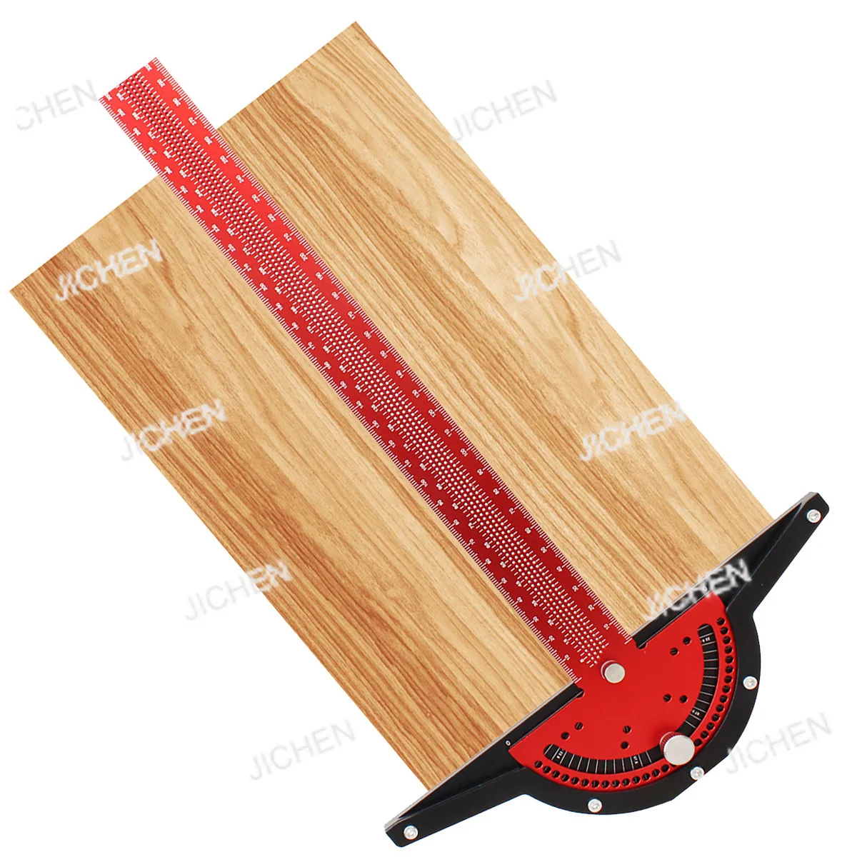

Multi-angle ruler 300mm T-type woodworking scribing aluminum alloy scribing scribing gauge DIY measuring tool