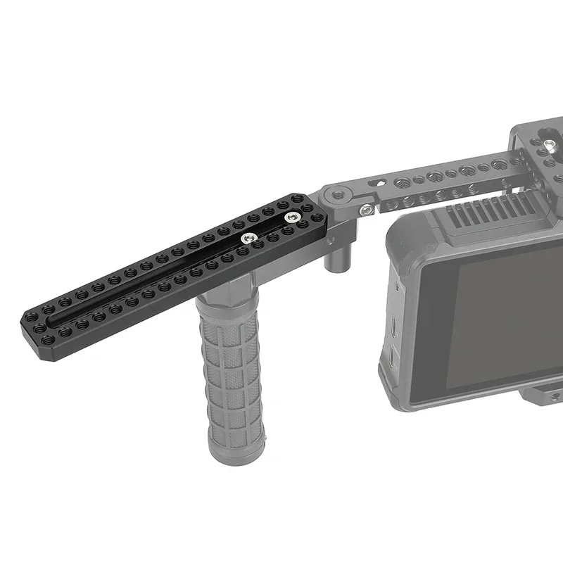 لوحة الجبن الطويلة منصة ممتدة 6.5 "مع 1/4" خيوط وفتحة لقفص الكاميرا التصوير الفوتوغرافي فيديو لتقوم بها بنفسك الملحقات لتقوم بها بنفسك