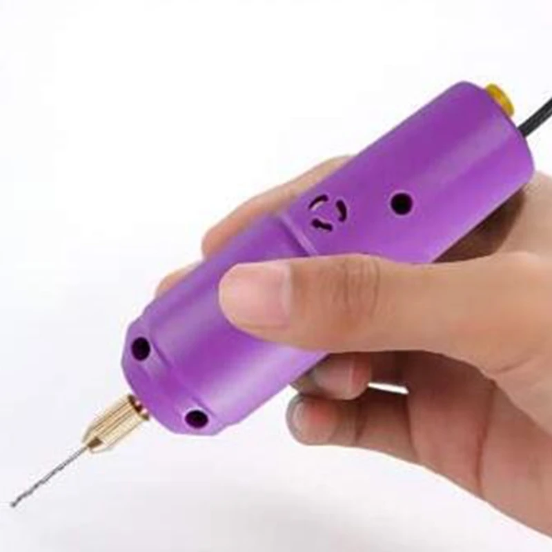 USB Mini Electric Drill DC 5V  Hand Drill Circuit Board Acrylic Film Manual  Jewelry Punching Machine DIY Epoxy Resin Craft Tool