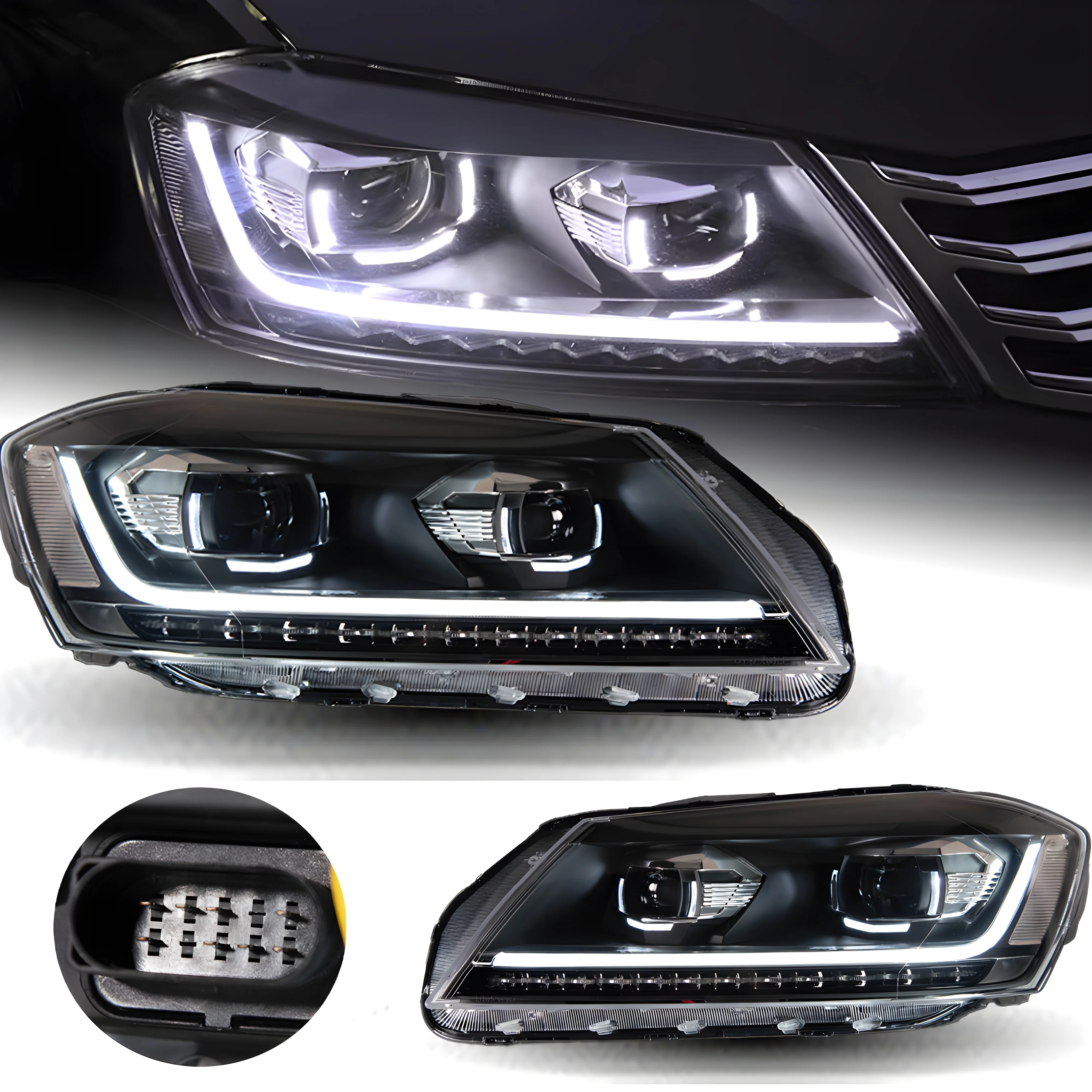 

Car Styling Headlights for VW Passat B7 Eur Verson LED Headlight 2012-2016 Head Lamp DRL Signal Projector Lens Automotive Acce