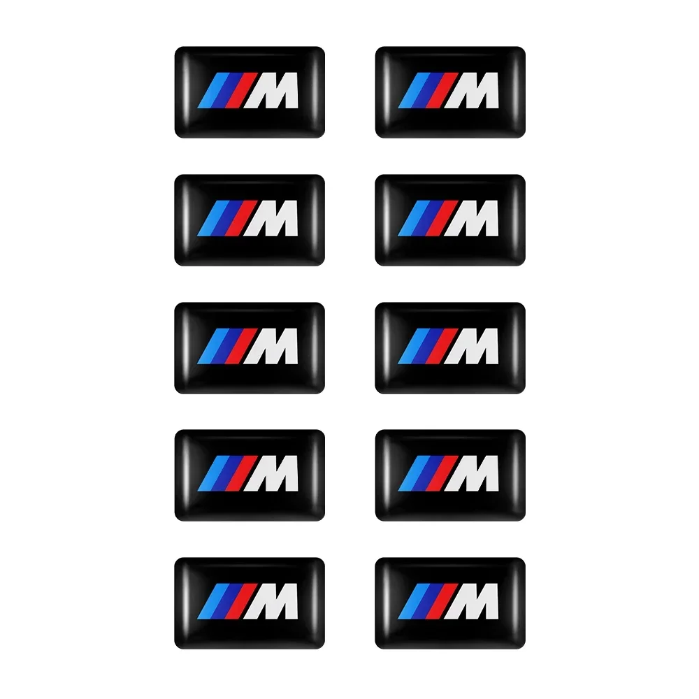 5/10pcs 3D Car Styling Stickers Steering Wheel Audio Dashboard Modification Accessories For Bmw M1 M E46 E90 E60 F07 F10 F30