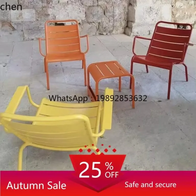 LYY Outdoor Table and Chair Courtyard Terrace B & B Beach Lounge Pool Matching Chair Lounge  Combination