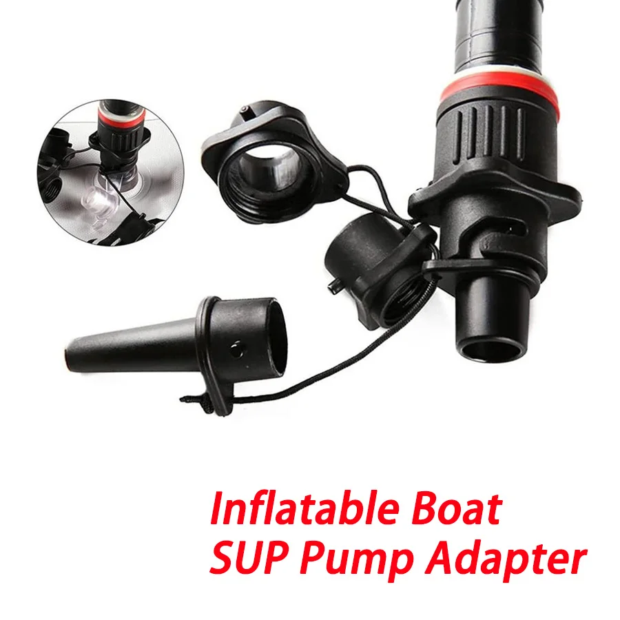 Kits de adaptador de válvula de ar para placa SUP, bomba inflável, barco de remo, caiaque, conector de bomba de válvula de ar