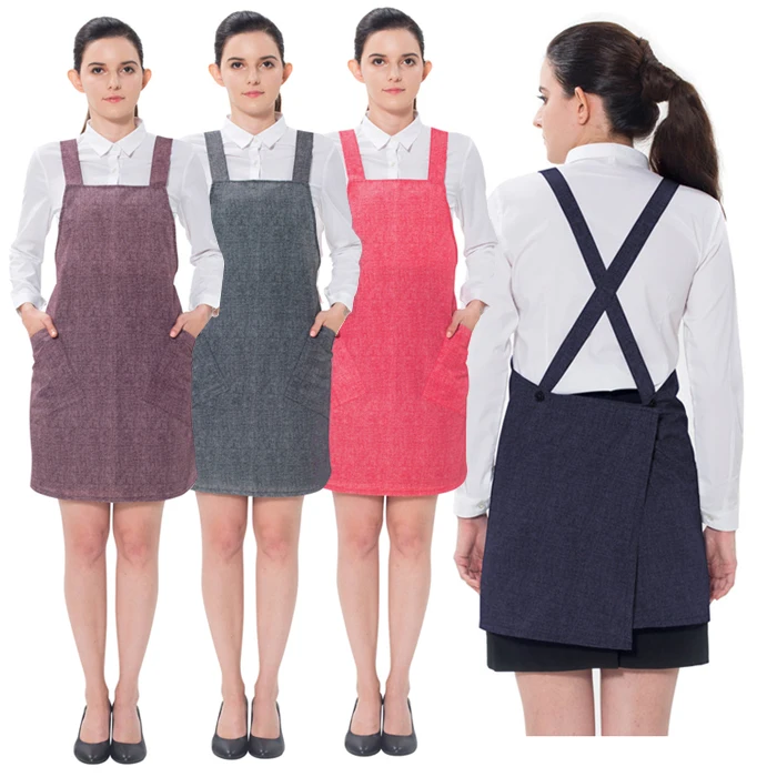 HBYK Denim Velcro X-type apron _ PO7701-A/large