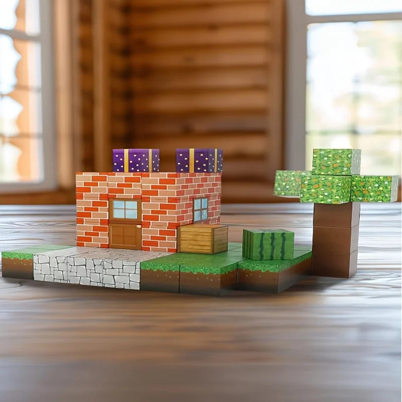 Kreatywne magnetyczne klocki konstrukcyjne Moja słynna scena Światowy zestaw architektoniczny DIY Model Zabawka dla dzieci Prezenty świąteczne dla chłopców i dziewczynek