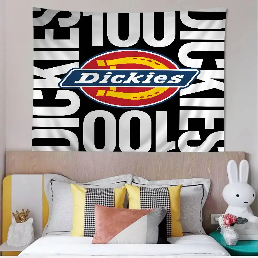 Luxurious D-dickiesS Logo DIY Wall Tapestry Hanging Tarot Hippie Wall Rugs Dorm Home Decor