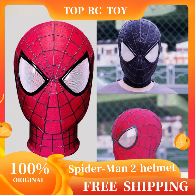 Caliente Spider-Man 2 máscara hecha a mano de alta calidad versión de Spiderman Garfield de Peter Parker increíble Halloween Cosplay regalos de navidad