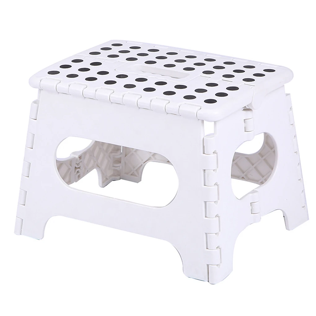 Plastic Stool Portable Dot Folding Chair Adult High Stool Bathroom Home Children Small Bench