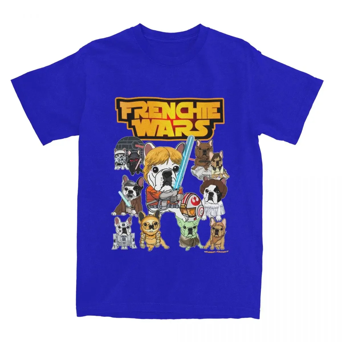 100% Cotton Clothing Fashion Tees Summer Novelty Frenchie French Bulldog  men Cotton Novelty Dog Parody Film  Gift Idea Clothes