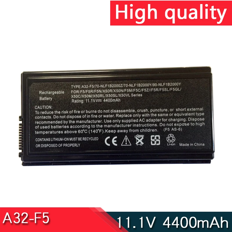 НОВЫЙ A32-F5 11,1 В 4400 Втч аккумулятор для ноутбука ASUS X50V X50VL X59 X59Sr F5 F5V F5 F5RI F5SL F5Sr X50R X50RL X50SL X50Sr