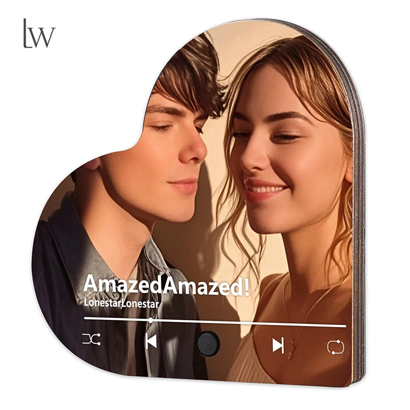Custom Photo Music Fridge Magnet Personalized Music Refrigerator Magnets Album Picture Spotify Song Plaque Music Magnet Player