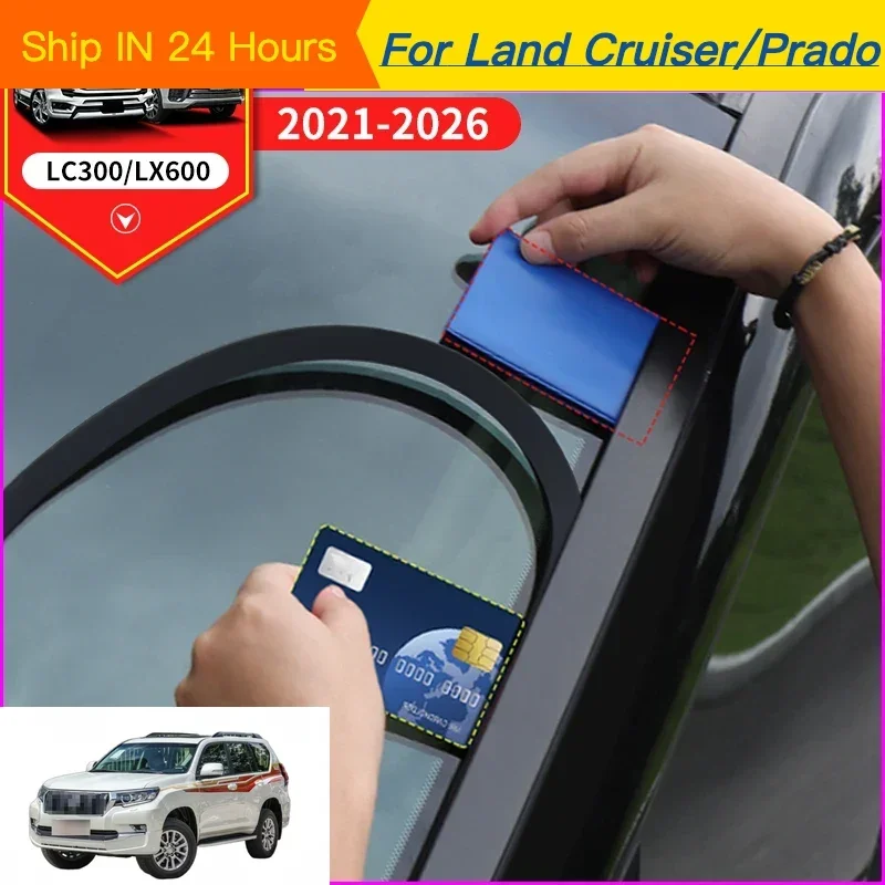 For Toyota Land Cruiser LC300,Lexus LX600 2021-2026 Windshield strip Shock absorption Dustproof Reduce wind noise CarAccessories
