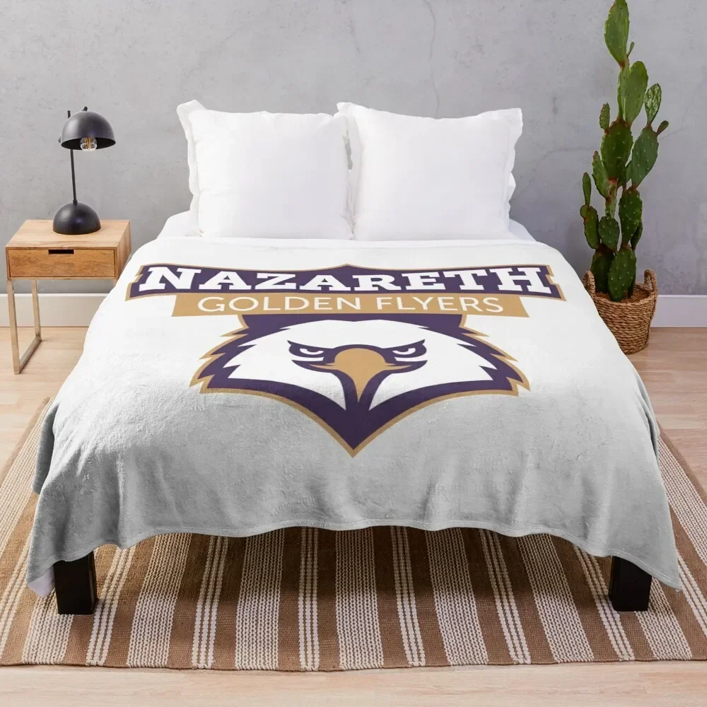 

Nazareth College golden flyers Throw Blanket Bed Soft Beds Quilt Furry Blankets