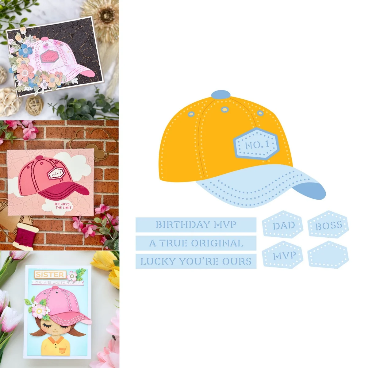 

New Hat Classic Kicks Kitchenware Fly Kite Metal Cutting Dies Clear Stamps Stencil Hot Foil for DIY Scrapbook Album March 2026