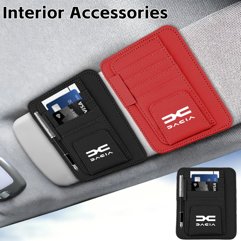 Car Sticker Visor Sunglasses Holder Car Stickerd Bag Glasses Storage Clip For Dacia Duster Logan Sandero Lodgy Dokker Stepway Mc