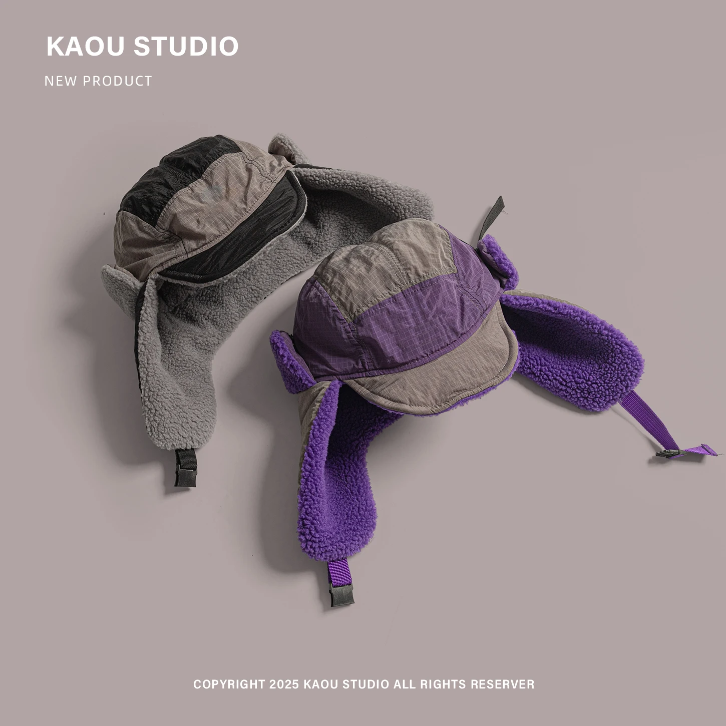 หมวกเล่ยเฟิงบุหนาสำหรับฤดูหนาว เหมาะสำหรับปั่นจักรยานกลางแจ้ง กันลม ป้องกันหู หมวกนักบิน เล่นสกี ท่องเที่ยว กันความหนาว หมวกบอมเบอร์