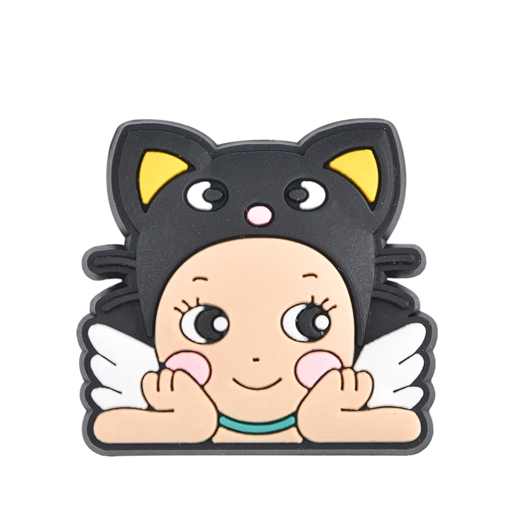 Cartoon Baby Shoe Charms Kids Boys Girls Angel Baby Shoe Decoration For Clog Sandals Charm Shoes Pins Accessories Chrisrams Gift image 4