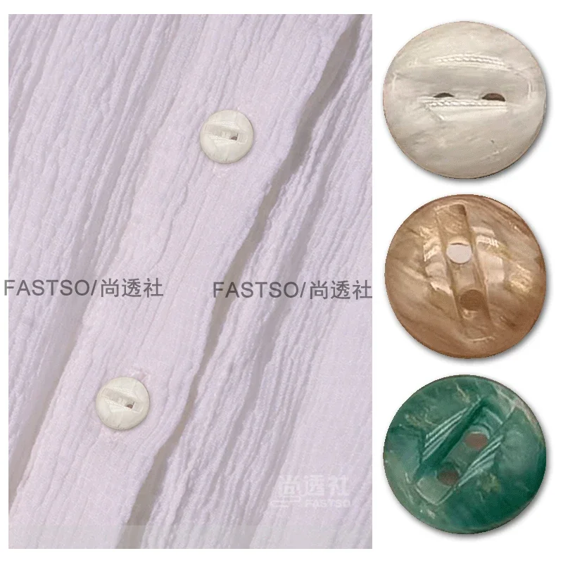 10pcs 11mm Resin Shirt Buttons for Clothing Sewing Luxury Small Baby Sweater Cardigan Skirt Green Blue Accessories 2 Holes