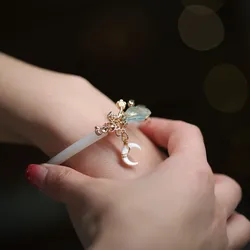 Cang Lan Jue Cosplay Xiao Lan Hua Bracelet Love Between Fairy and Devil Crescent Bracelet For Women Jewelry Accessories Gift