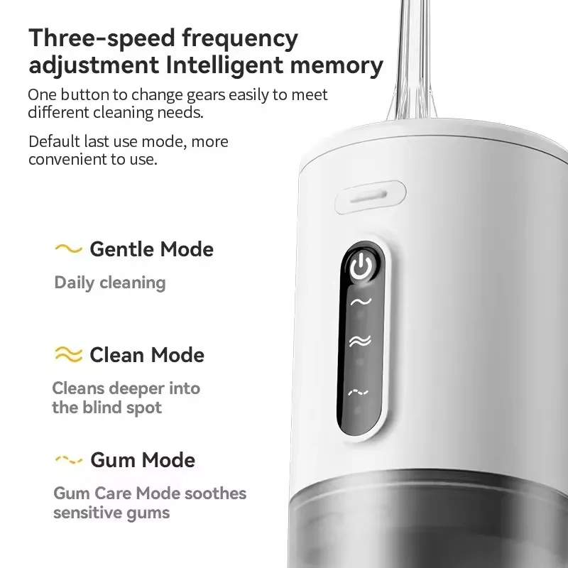 Water Floss USB Rechargeable Oral Irrigator 280ML Electric Tooth Cleaning 3 Modes Waterproof Irrigator Portable Water Tank Clean