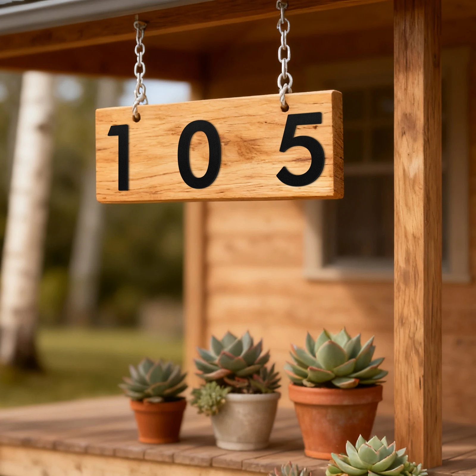hot sale 2.5 /3/4/5 inch 1pcs house number address street iron metal sign plate hanging dec plates garden Letter Plaques Signs