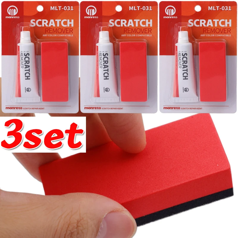 

1-5pcs Car Polishing Paste with Sponge Car Scratch Remover Body Paint Care Kit Cars Care Paint Polishing Wax Scratch Care