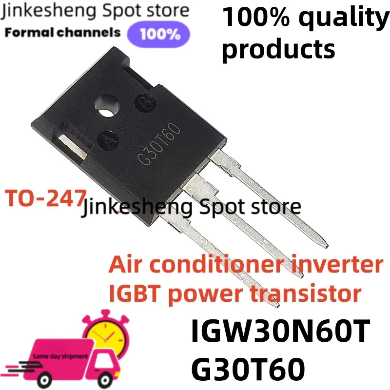 5-20 peças/lote 100% novo e de qualidade IGW30N60T G30T60 TO-247 Inversor de ar condicionado de frequência variável - Módulo de potência IGBT