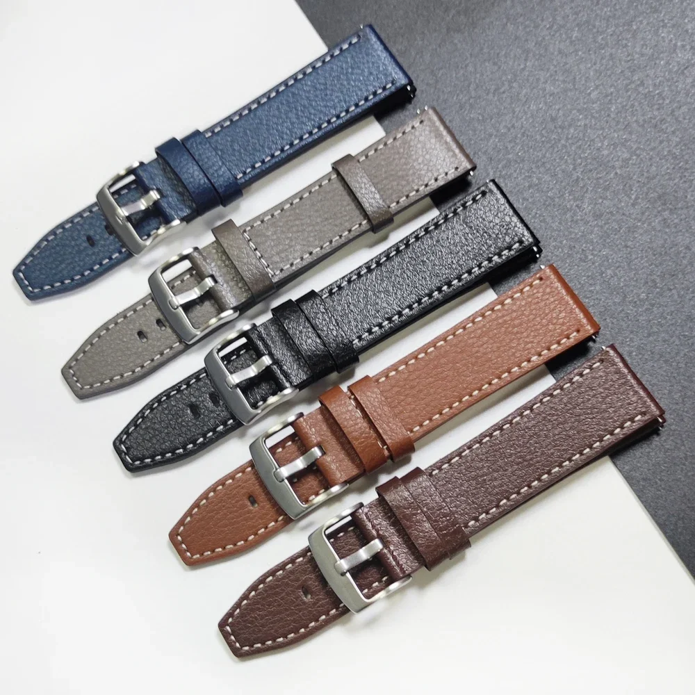 22 20mm lederen band voor HUAWEI HORLOGE GT 5 Pro 46mm HORLOGE 4 Pro GT 4 GT3 GT2 Pro 42mm Band Horlogebanden Zachte Vervanging Armband
