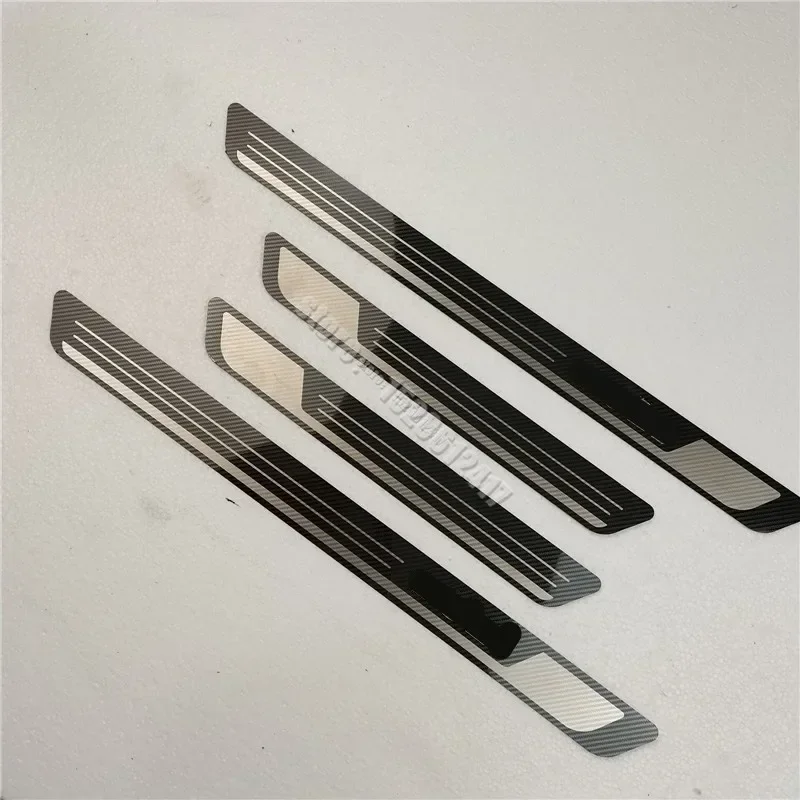 For Volkswagen Golf 7/6 MK7 MK6 2010-2018 Door Sill Scuff Plate Trim Stainless Threshold Kick Pedal Stickers Car Accessories