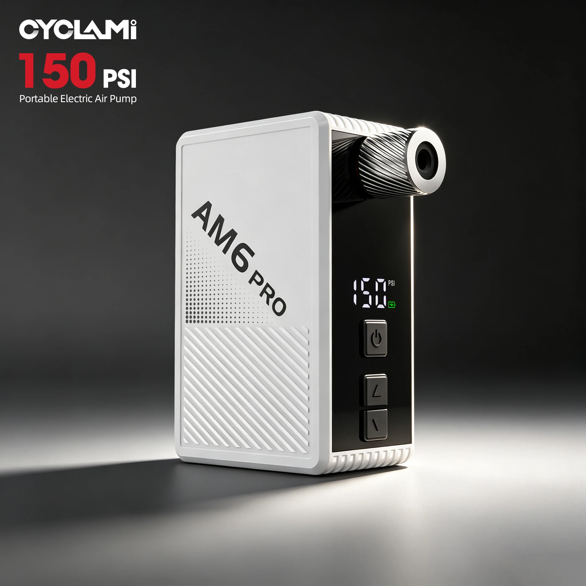 CYCLAMI AM6 PRO Tire Inflator 150PSI Bike Electric Digital Portable Air Pump Compressor Rechargeable For Schrader Presta Valve