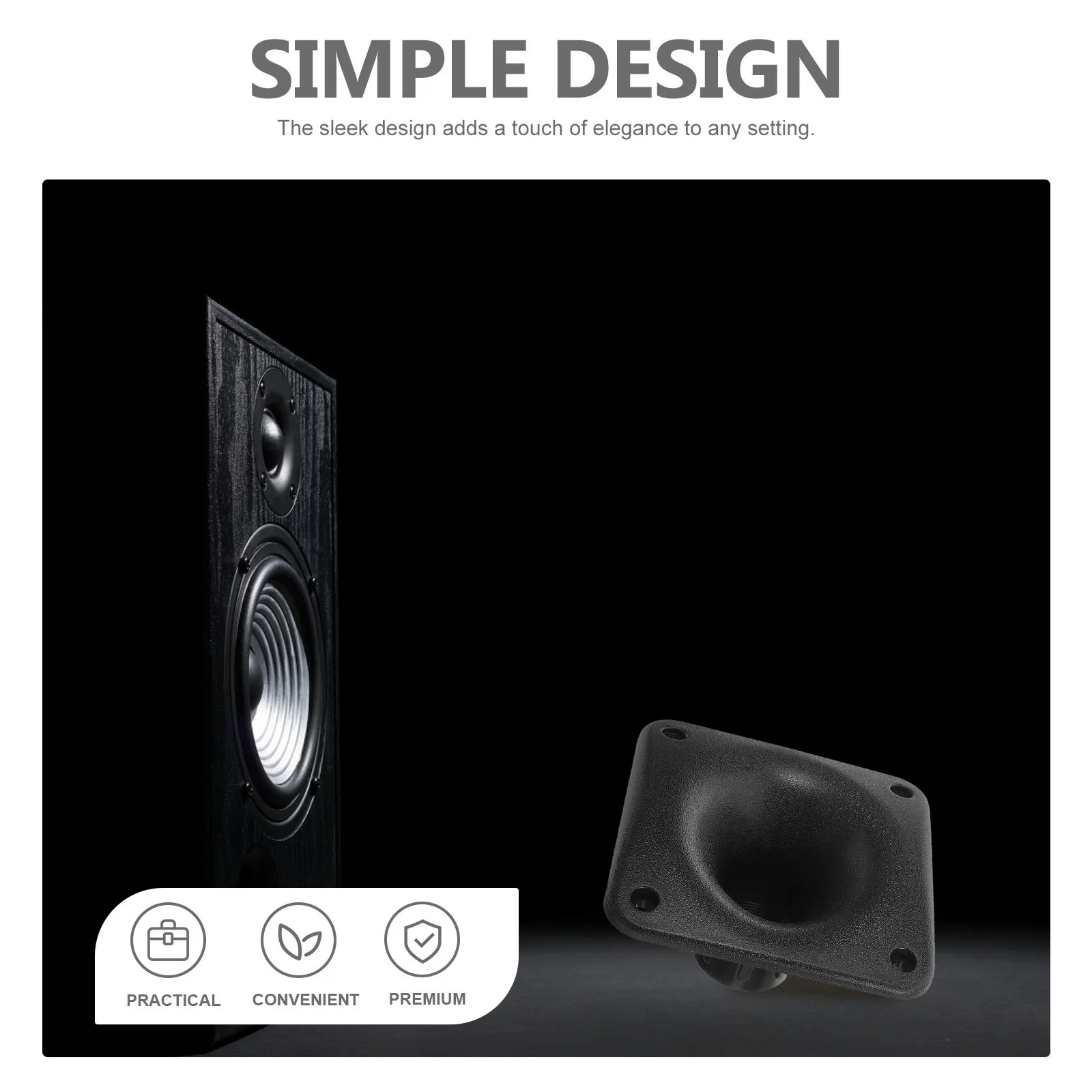 

High-Frequency Horn Speaker Durable Plastic Compact Portable Speaker for Stage Performance Outdoor Audio Loudspeaker