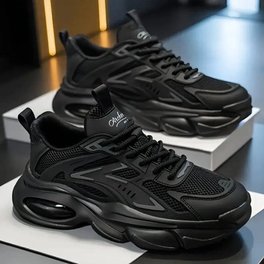 

Летние Новые Дышащие Мужские Кроссовки 2025: Модные Универсальные Сникерсы на Толстой Подошве для Повседневной Носки, Бега и в Стиле «Папины Кроссовки»