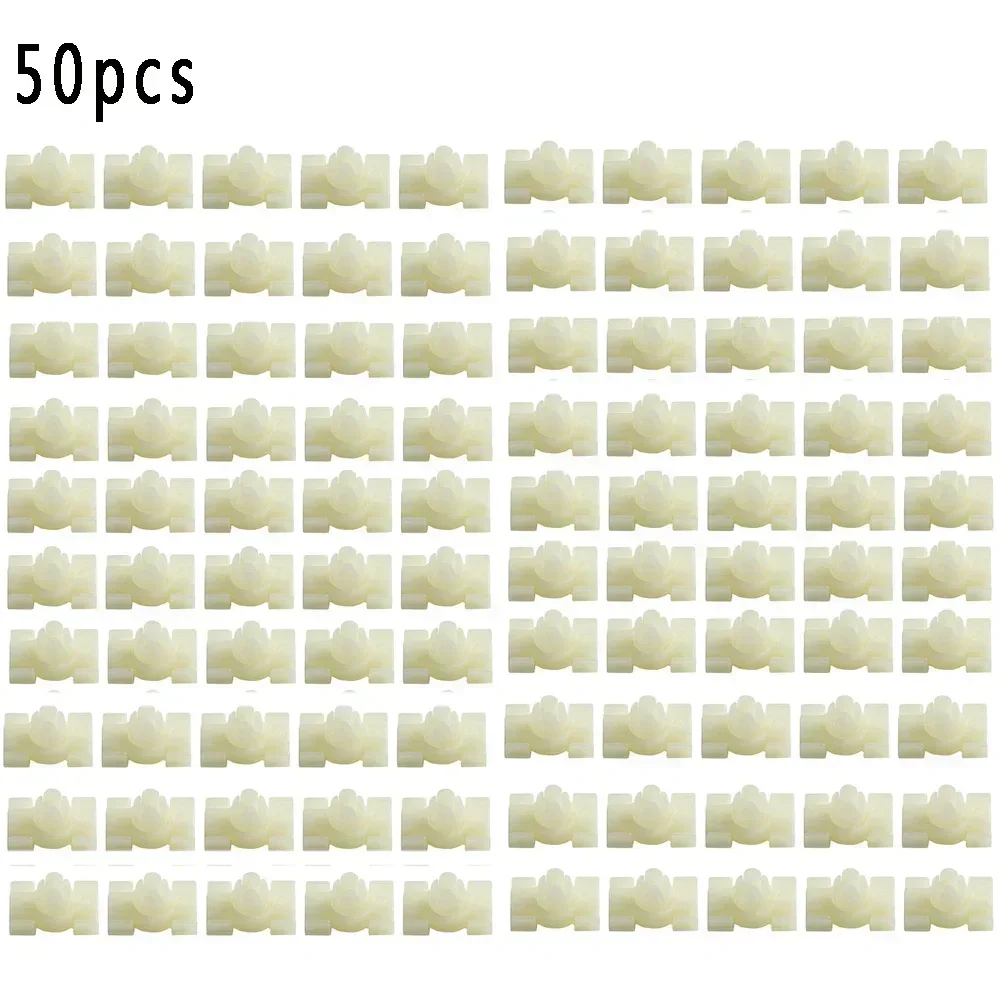 50x Clamps Plugs Grommets Door Gasket Strip Trim Clips For Mercedes-Benz W123 Car Bumper Rivet Fastener Auto Fender Door Trim
