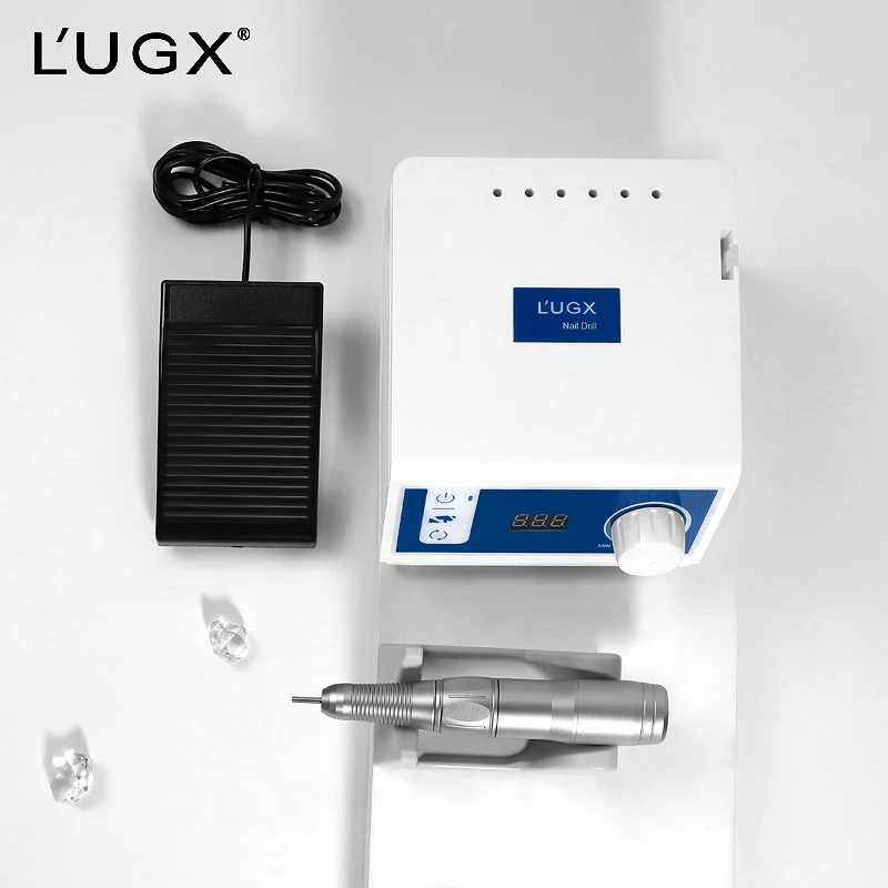 2026 LUGX 616 Custom Logo 45000 Rpm Strong Powerful Pedicure Manicure Professional Acrylic Brushless Electric Nail Drill Machine