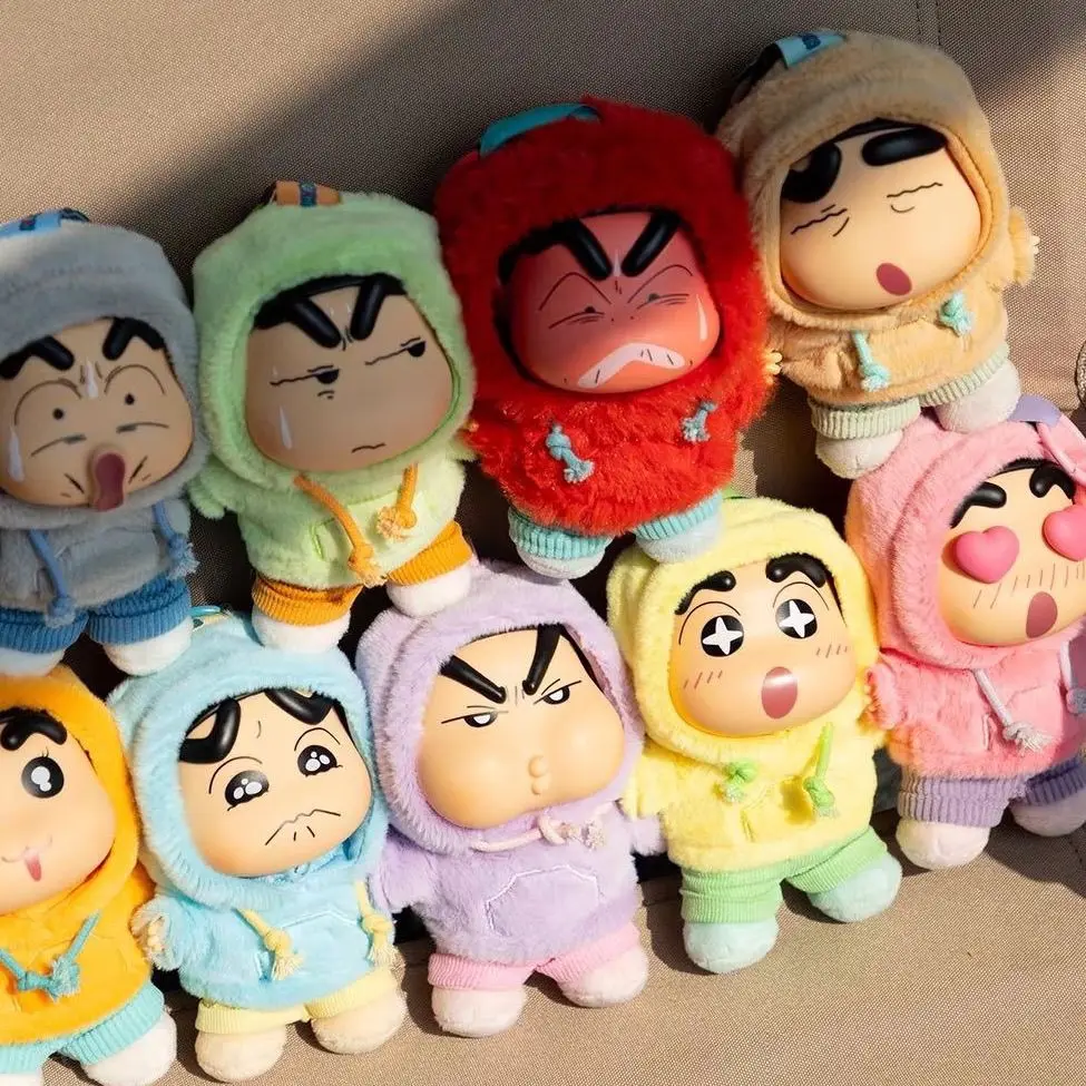 

Crayon Shin-chan Blind Box Vinyl Pendant Cute Anime Figure Shinnosuke Emotional Dopamine Series Vinyl Plush Doll Pendant Gift