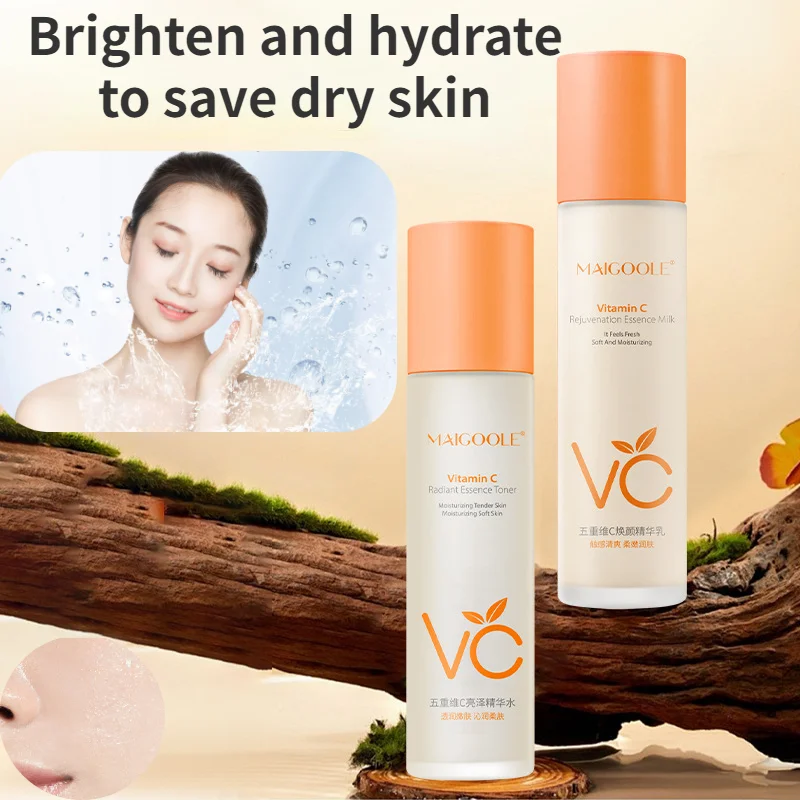 Five-fold vitamin C rejuvenating essence water emulsion hydrating, moisturizing, brightening the face and improving dullness