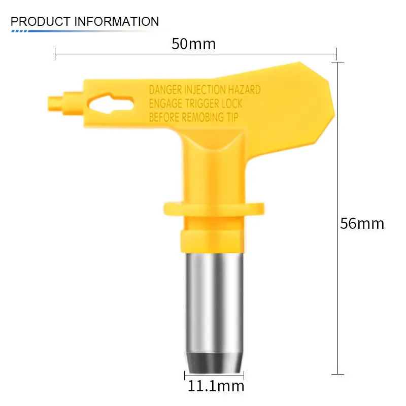 1PC 213 2/3/4/5/6 Series Airless Spray Gun Tip Nozzle Yellow for Wagner Paint Sprayer Powder Coating Airbrush Nozzle Repair Tool