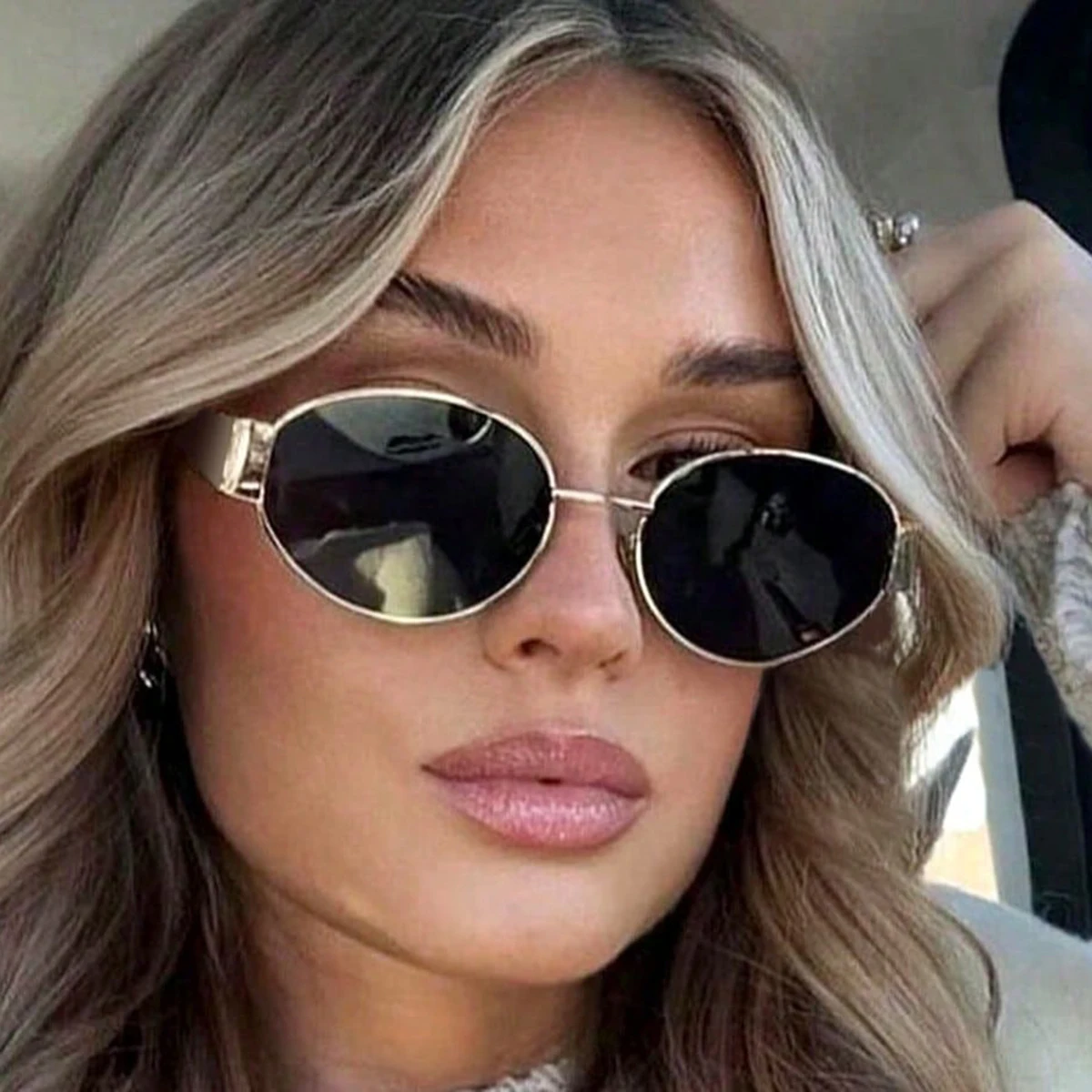 

Retro Oval Trend Sunglasses for Men and Women Europe and The United States Joker Sunglasses Advanced Sunglasses