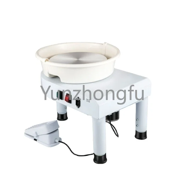 Working Forming DIY Art Craft Electric Pottery Wheel Machine 28CM 35CM Foot Pedal W/ Shaping Tools for School Ceramic Clay