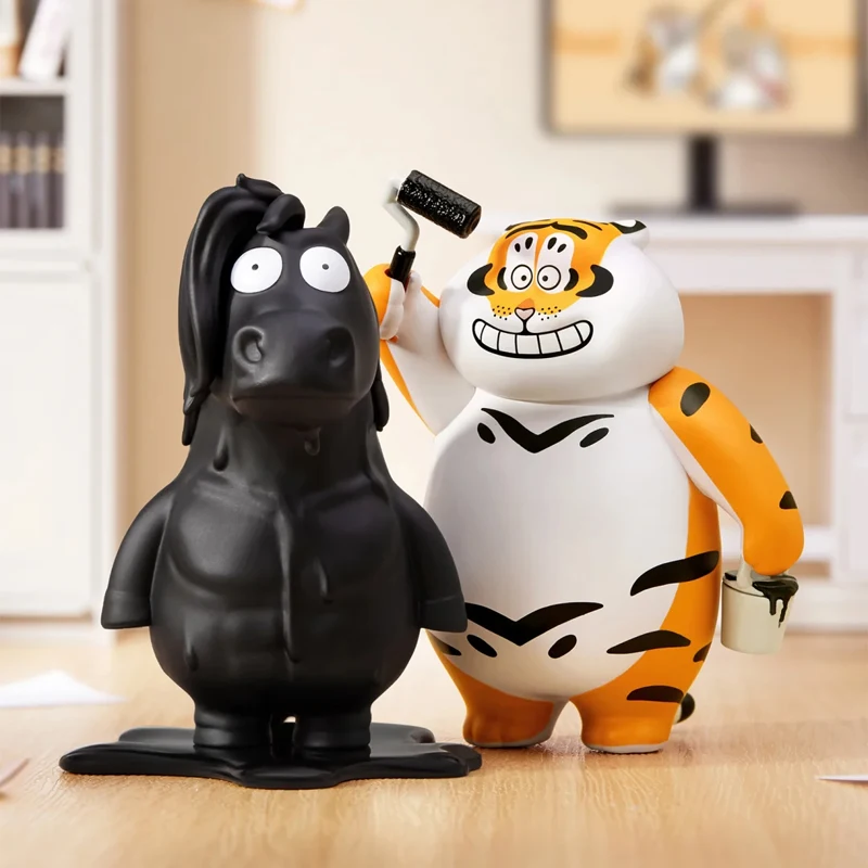 

Alexander Desktop Mystery Box The Fat Tiger Horse Wealth Series Blind Box Panghu Ornament Surprise Bag Gift Decor Action Figure