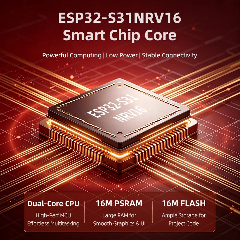 1.8-inch ESP32-S31 rotary screen capacitive touch IPS screen Equipped with rechargeable battery