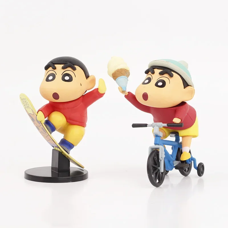 Outdoor Crayon Shin-chan PVC Statue Action Figurine Desk Collectible Model Toys Figures Gift